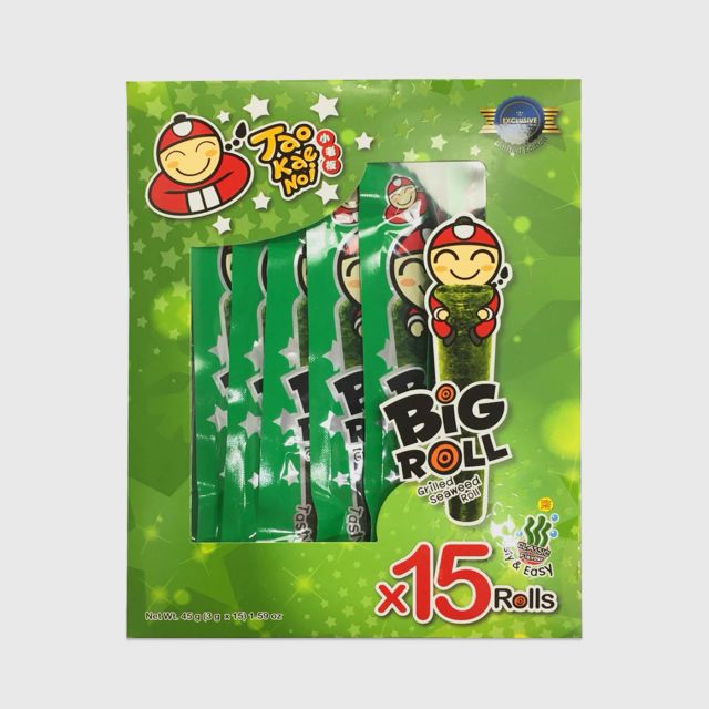 Taokaenoi Grilled Seaweed Classic Flavour Big Roll Brand