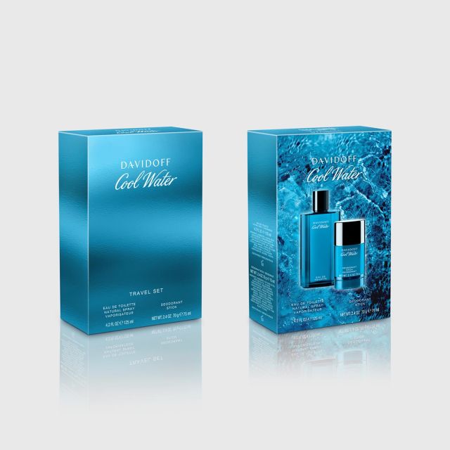 Davidoff Cool Water Travel Set Edt 125ml Deo Stick 70g Home Delivery