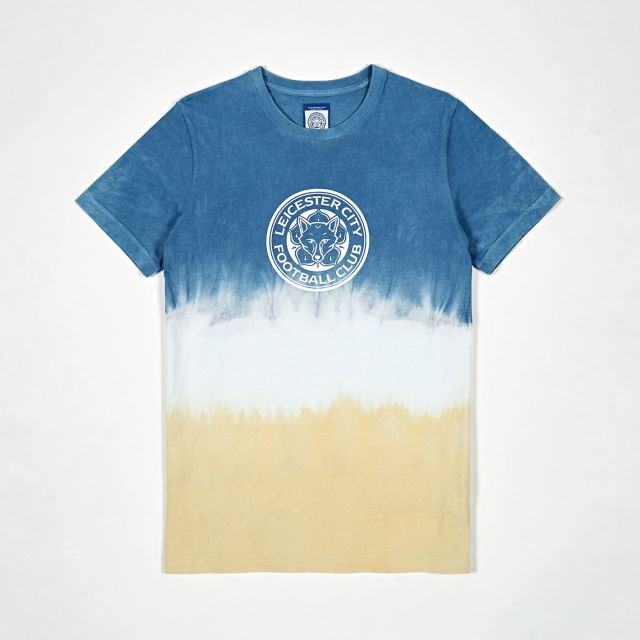 Leicester City Football Club Thai Natural Dye T Shirt Blue And Yellow Colour