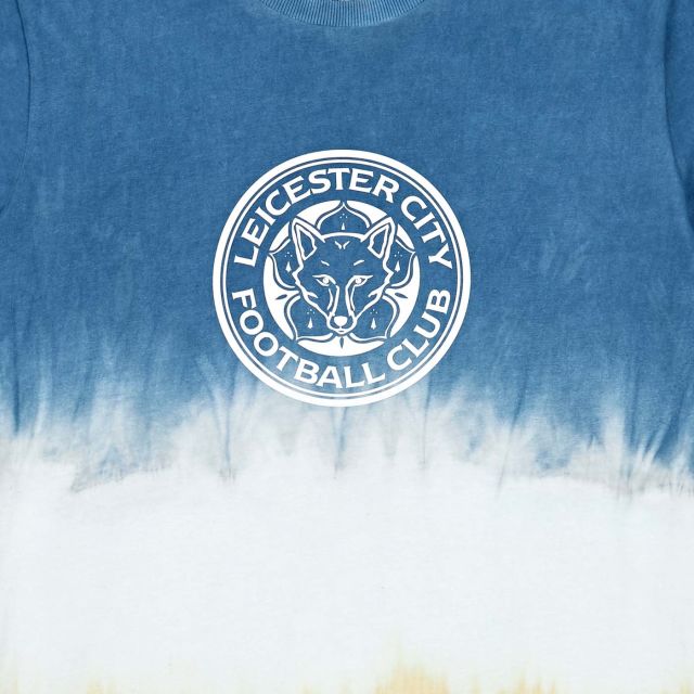 Leicester City Football Club Thai Natural Dye T Shirt Blue And Yellow Colour