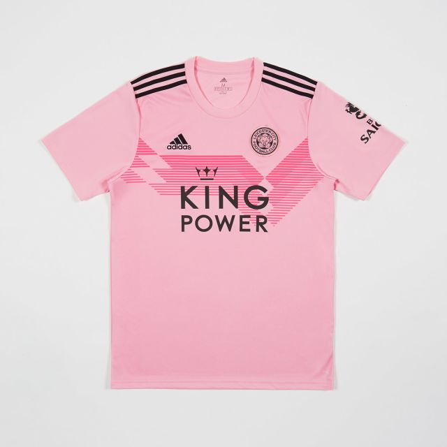 Leicester City Football Club Replica Pink Away Shirt 2019 2020