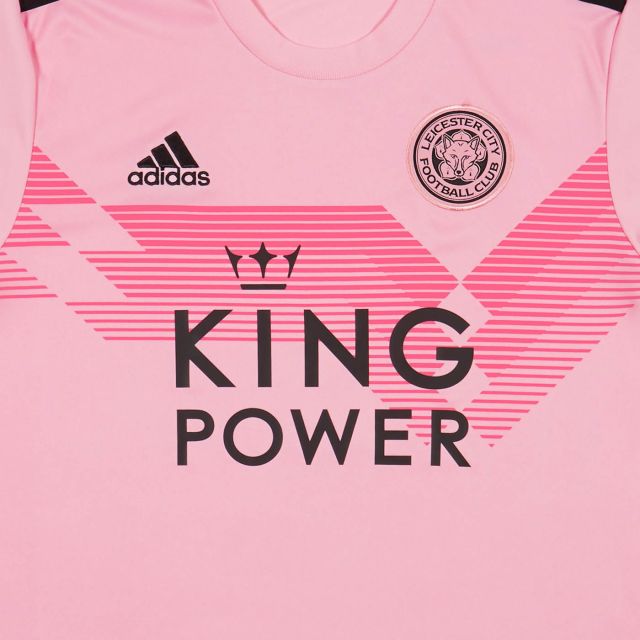 Leicester City Football Club Replica Pink Away Shirt 2019-2020