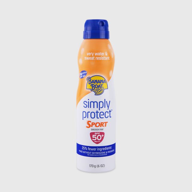 Banana Boat Simply Protect Sport Sunscreen Spray Spf 50 Pa 170 G