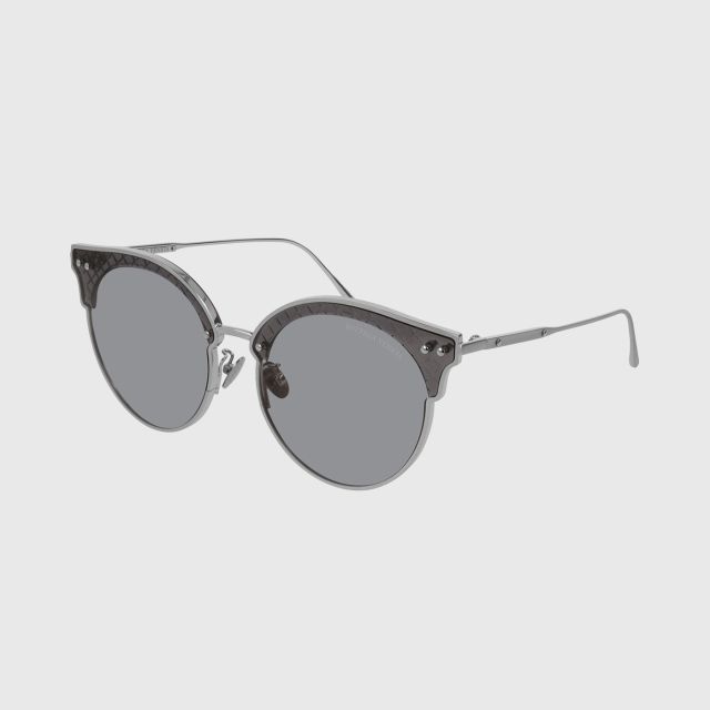 Bottega Veneta Oversize Cat Eye Bv0210s 001 Sunglasses