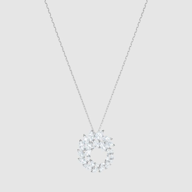 Swarovski louison necklace white rhodium plated clearance