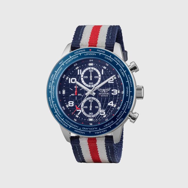 Aviator gents world cities watch clearance