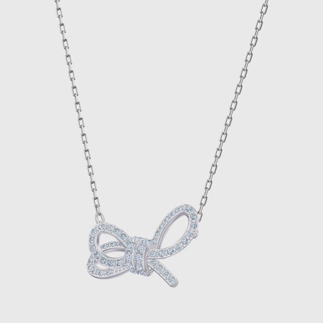 Swarovski bow tie necklace clearance