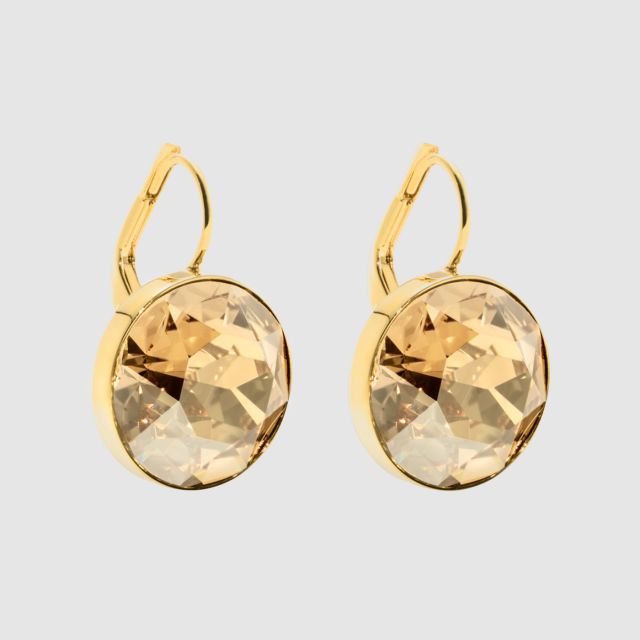 Swarovski Bella Pierced Earrings Gold Tone Gold Tone Plated Home