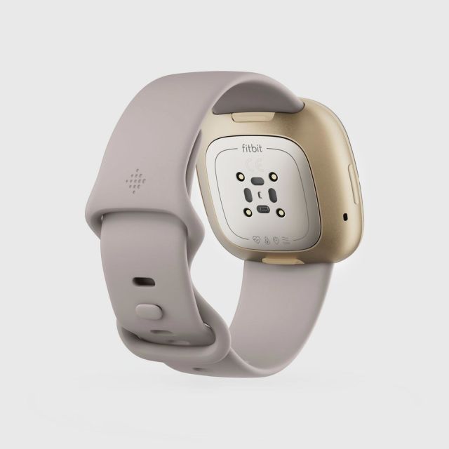 white fitbit watch