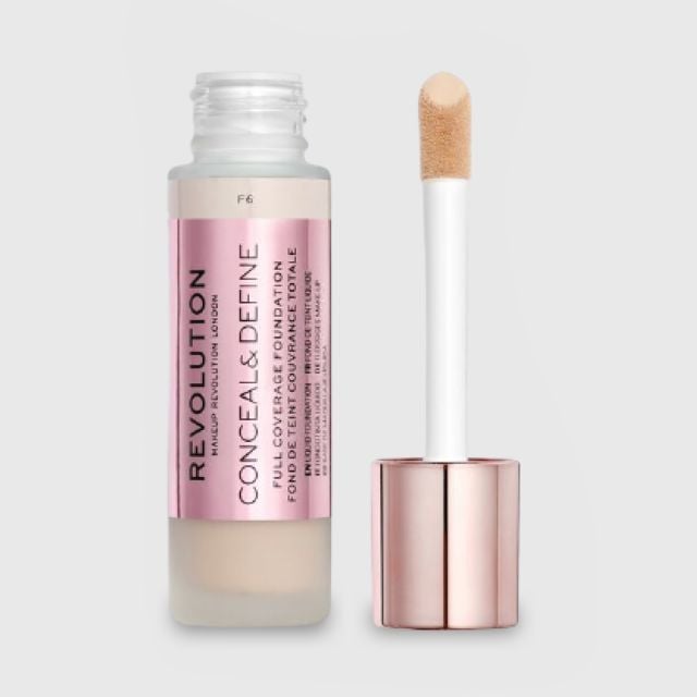 MAKEUP REVOLUTION Conceal & Define Foundation #F6 23 ML.