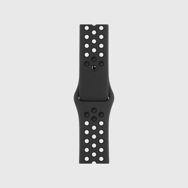 apple watch nike  space gray aluminum case with black nike sport loop