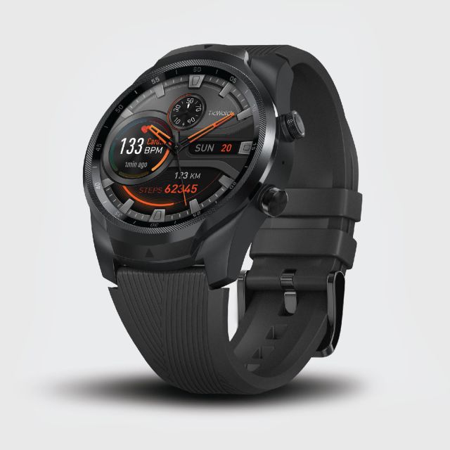 ticwatch pro black bluetooth smart watch