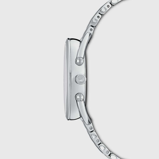 SWAROVSKI Crystalline Glam Watch, Metal bracelet, White, Stainless