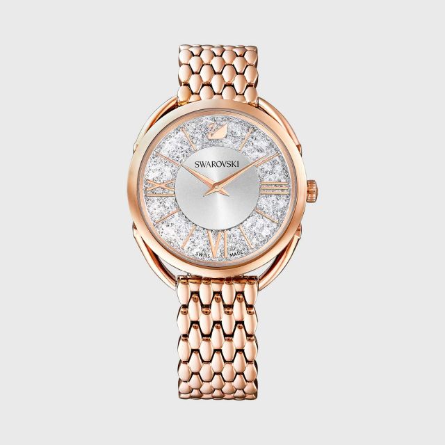 swarovski iced out watch