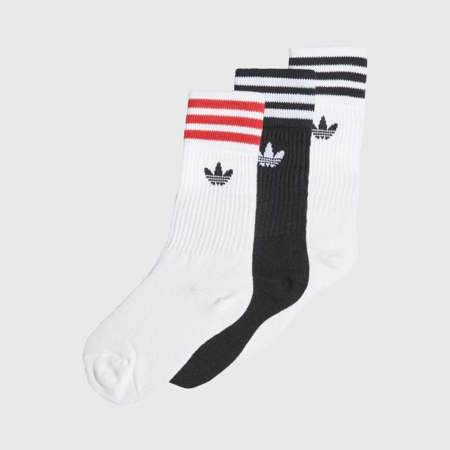 ADIDAS KIDS CREW SOCK 3P White