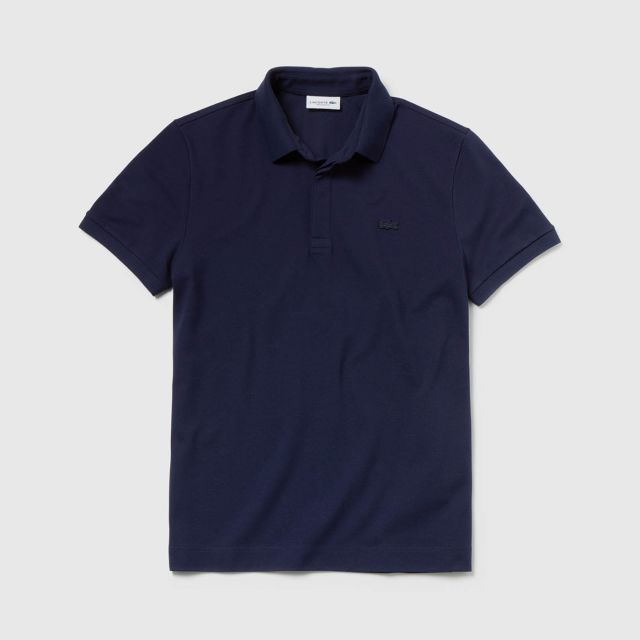 LACOSTE Men's Paris Polo Shirt Regular Fit Stretch Cotton Piqué (Navy ...