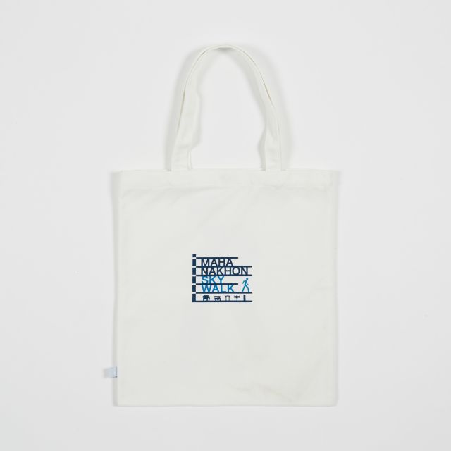 Mahanakhon SkyWalk Blue Iconic Tote Bag