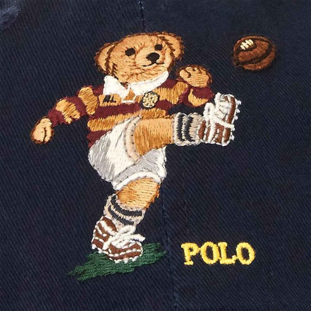 POLO RALPH LAUREN Rugby Bear Chino Cap - NAVY