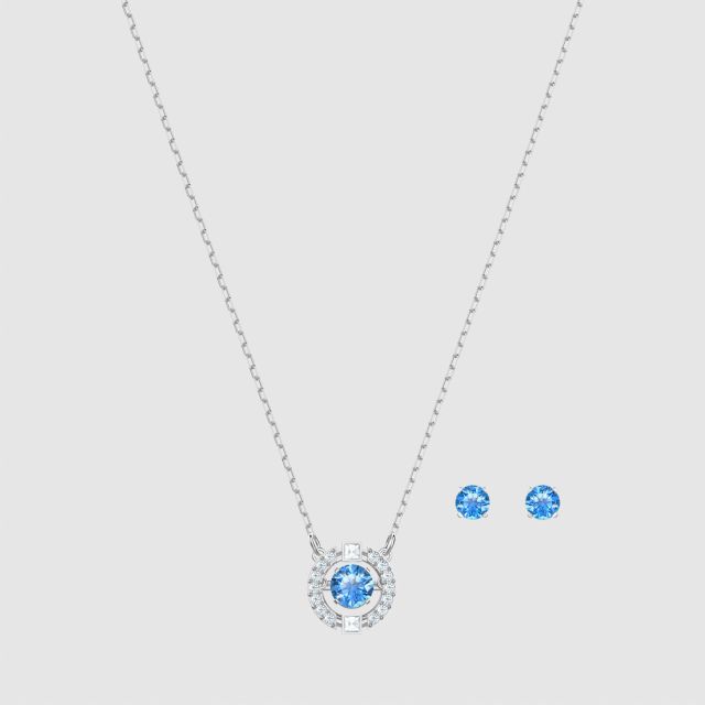 Sapphire necklace swarovski discount