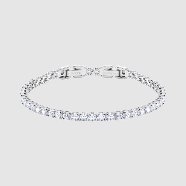 SWAROVSKI Tennis Deluxe Bracelet White Rhodium plated (Home Delivery)