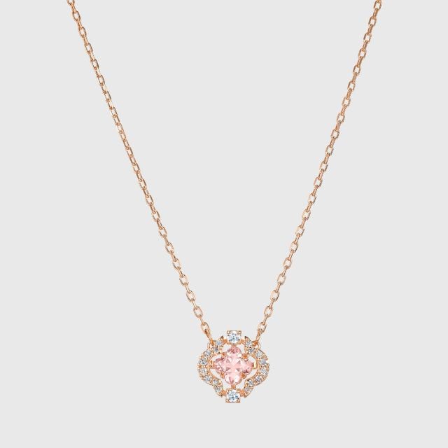 Swarovski dancing sale necklace rose gold