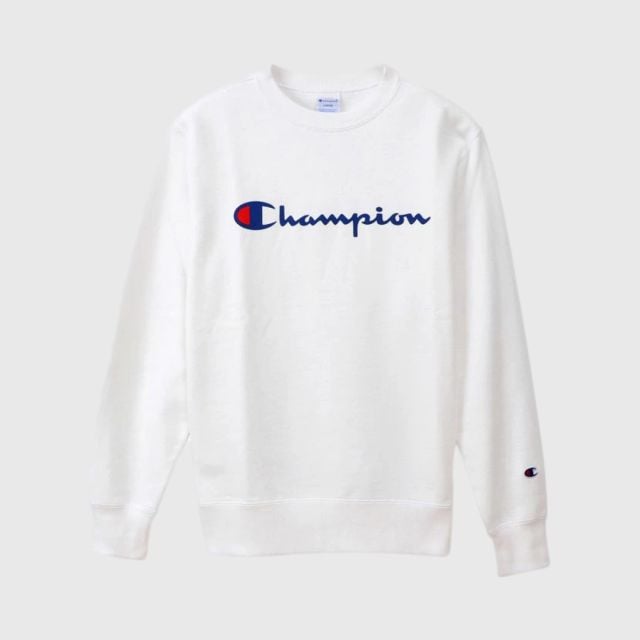 CHAMPION Men Basic Sweatshirt White - size S