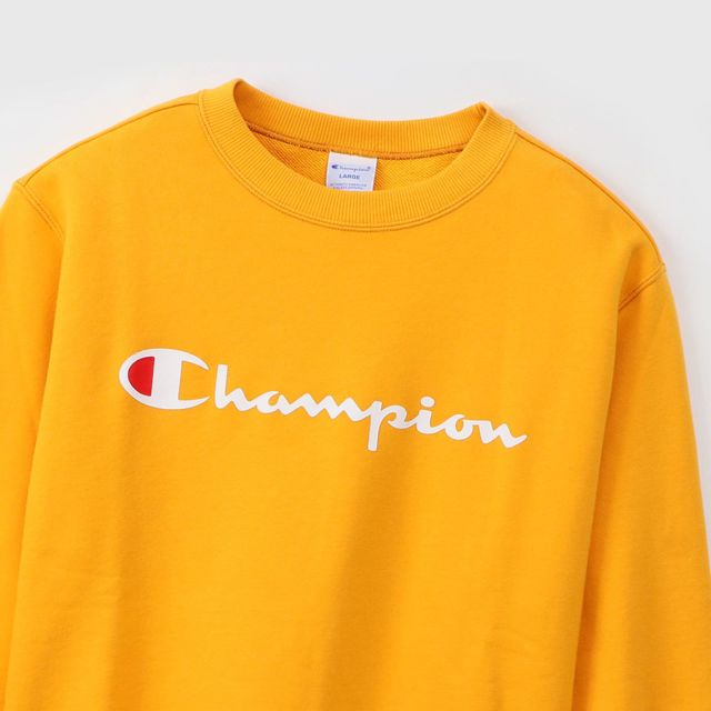 CHAMPION Men Basic Sweatshirt Yellow