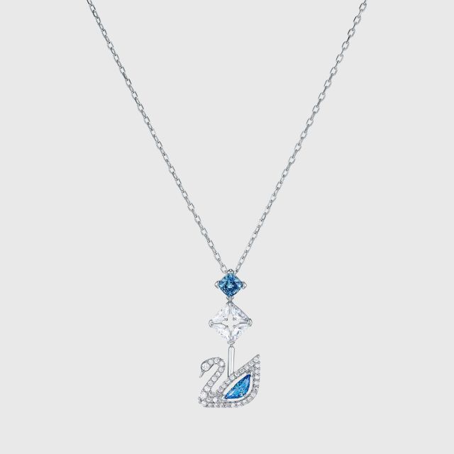 Dazzling swan necklace swarovski clearance