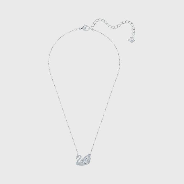 Swarovski swan discount pendant necklace