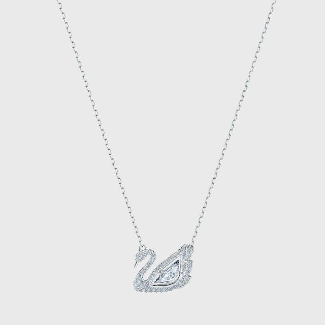 Swarovski swan shop necklace price