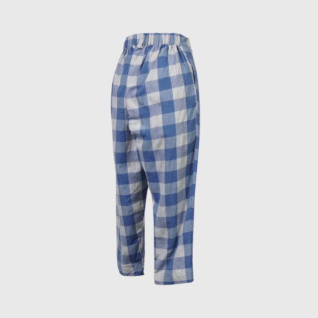 IMPANI Plaid pattern pants Blue