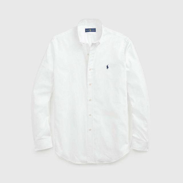 POLO RALPH LAUREN Classic Fit Poplin Shirt - White - XL