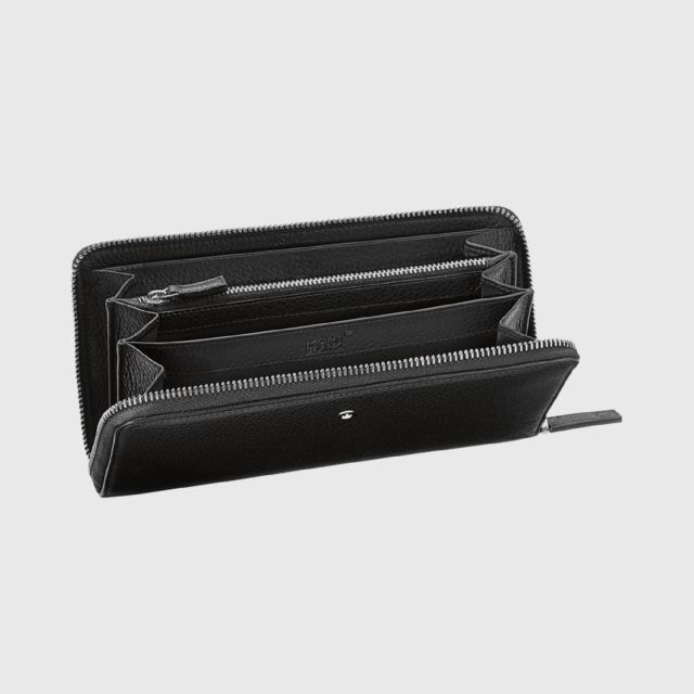 MONTBLANC Meisterstück Soft Grain Long Wallet 8cc with Zip (Home Delivery)