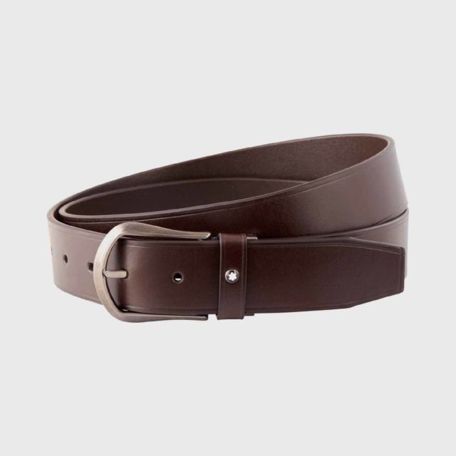 MONTBLANC Rounded Trapeze Matte Ruthenium-Coated Pin Buckle