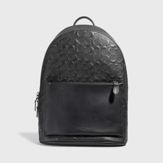 COACH Metropolitan Soft Backpack In Signature Leather - Black Antique ...