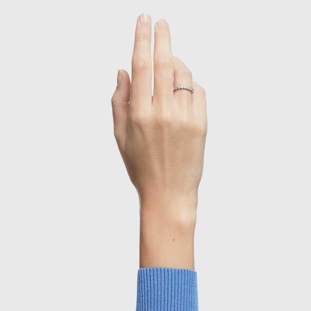 Swarovski vittore ring online white rhodium plating