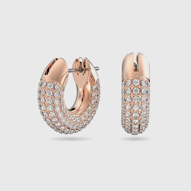 Gold hoop earrings best sale swarovski