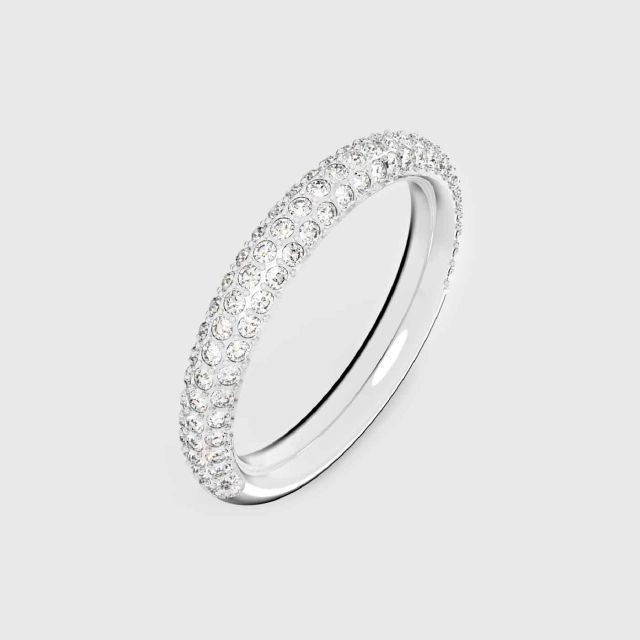 Swarovski stone ring white rhodium deals plated
