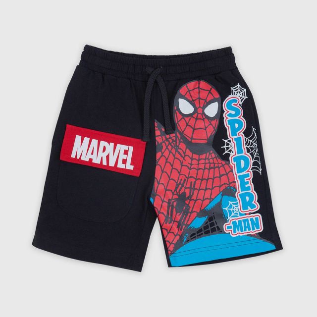 MARVEL Spider-Man Boy's Shorts - Black 3