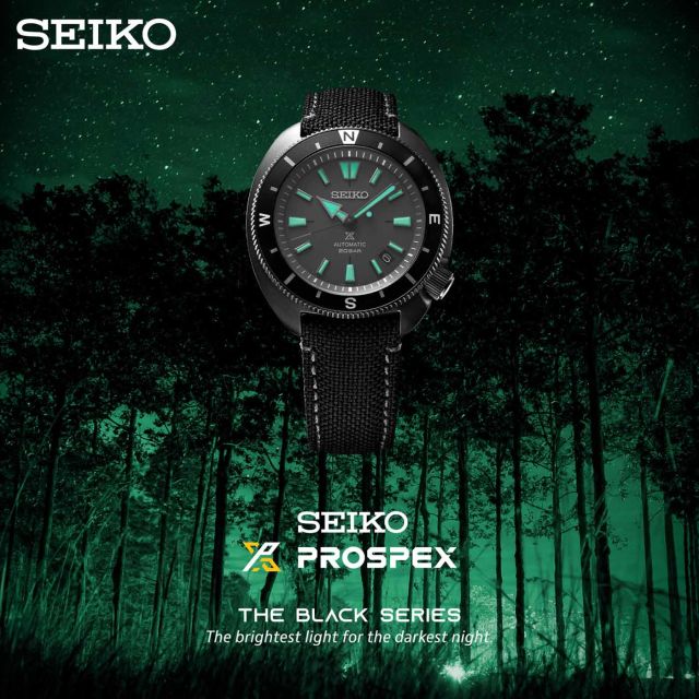 SEIKO Prospex Black Series Night Vision Limited Edition Watch Model SRPH99K