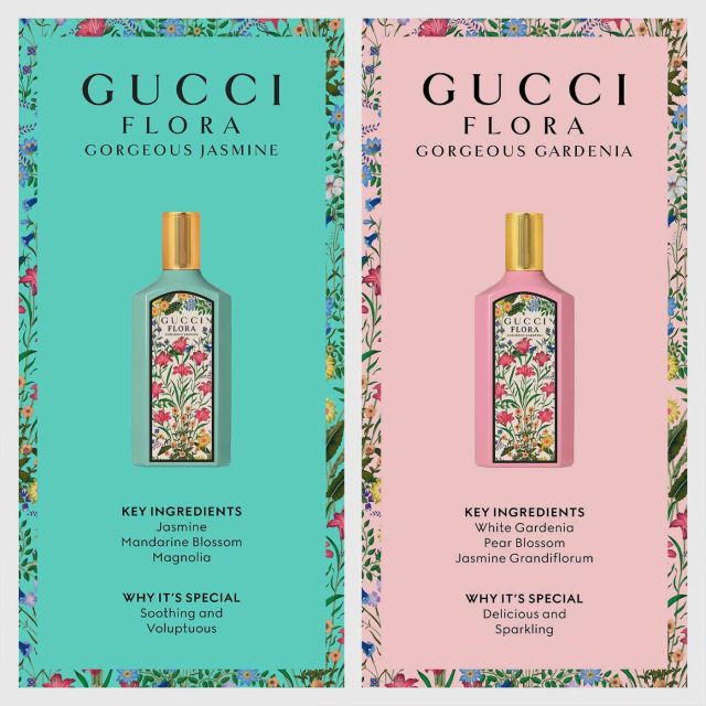 Gucci flora cheap blue bottle