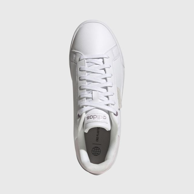 ADIDAS Court Silk Shoes Cloud White UK 4 ADIDAS Court Silk Shoes Cloud White UK 4