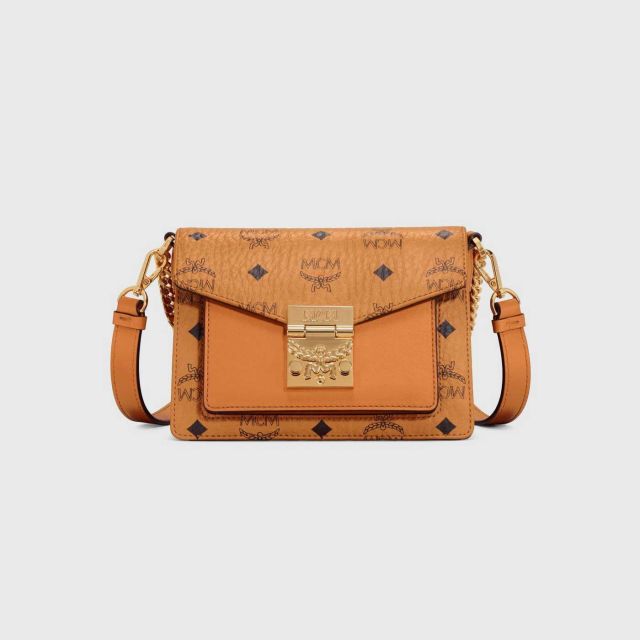 MCM Cognac Mini Tracy Crossbody Bag, Best Price and Reviews