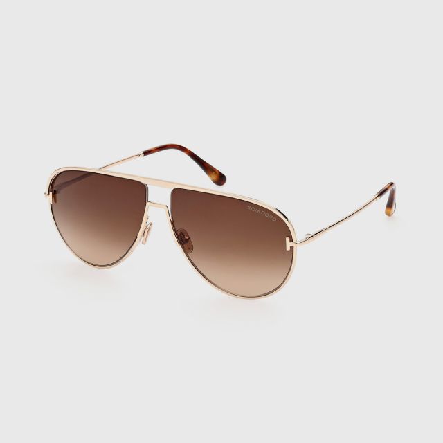 TOM FORD FT0924 28F Shiny Rose Gold Gradient Sunglasses