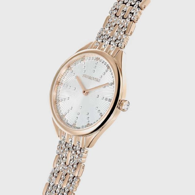 SWAROVSKI Attract Watch Swiss Made, Metal Bracelet, White