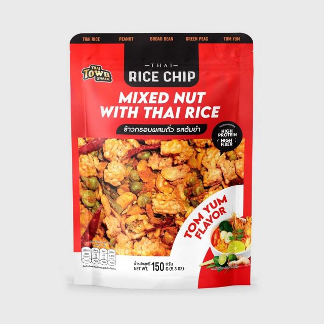 THAI TOWN SNACK Mixed Nut With Thai Rice Tom Yum Flavor 150 G THAI TOWN SNACK Mixed Nut With Thai Rice Tom Yum Flavor 150 G