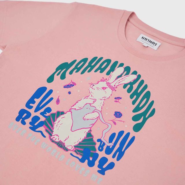 MAHANAKHON T-Shirt Rabbit's Wish - Pink S