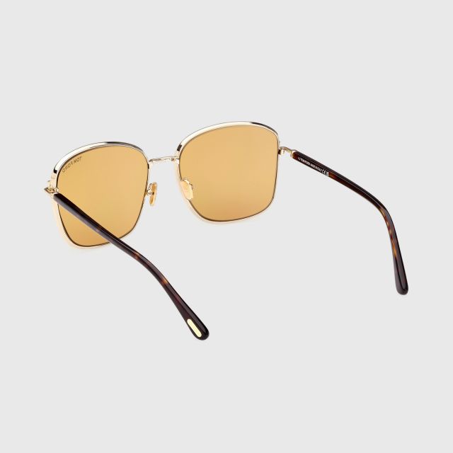 TOMFORD FT1029 Gold Frame and Brown Lens Size 57