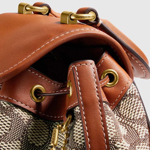 Shop COACH Riya Leather Mini Backpack