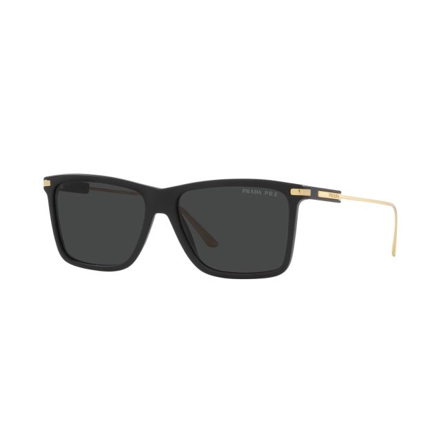 Black and gold shop prada sunglasses